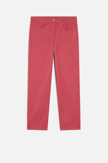pantacourt mason rouge foncé femme