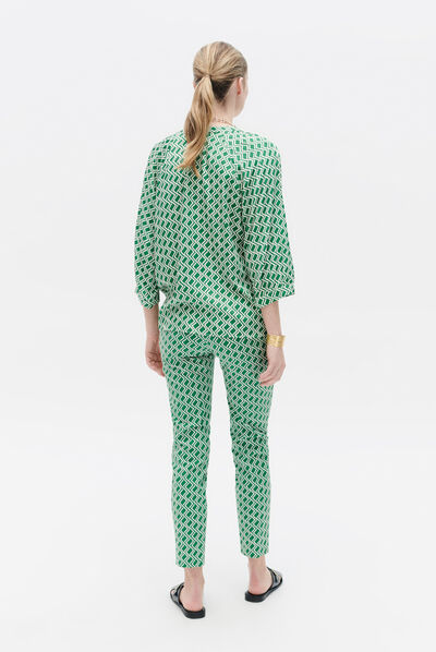 Camisa Cmonalisa verde menta mulher