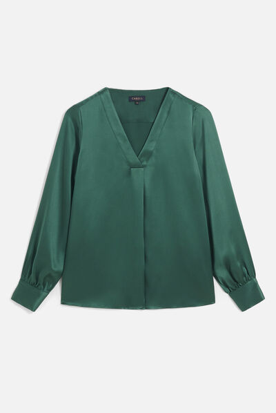 Blusa Cmilana2 verde oscuro mujer