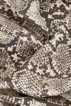 Lesnake 100% silk scarf taupe woman
