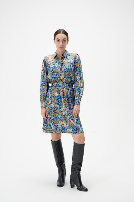 Robe amanda bleu electrique femme