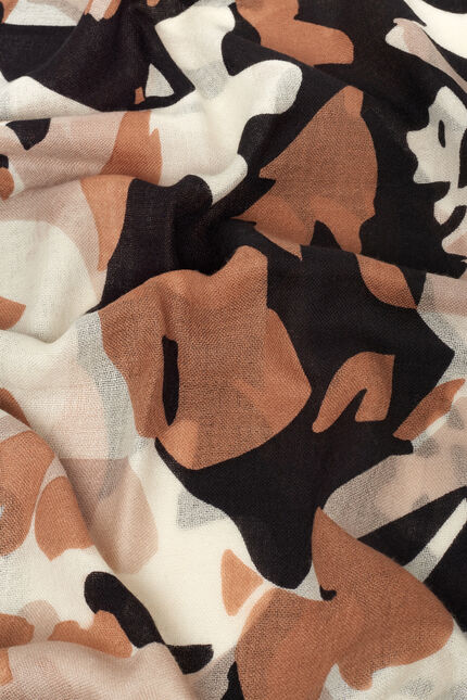 Foulard Loriana 100% laine noir femme