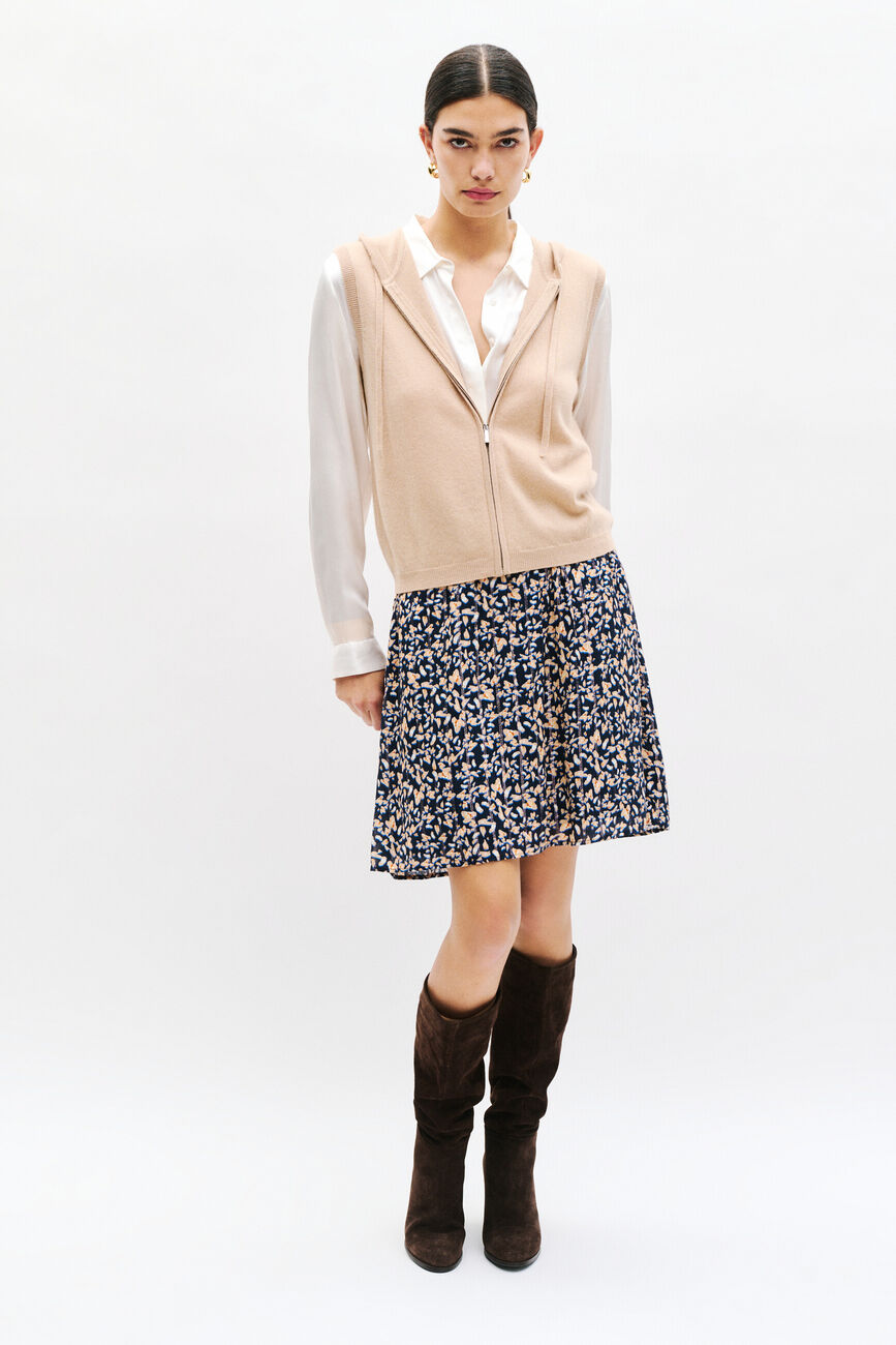 Gilet mbasilou sable femme