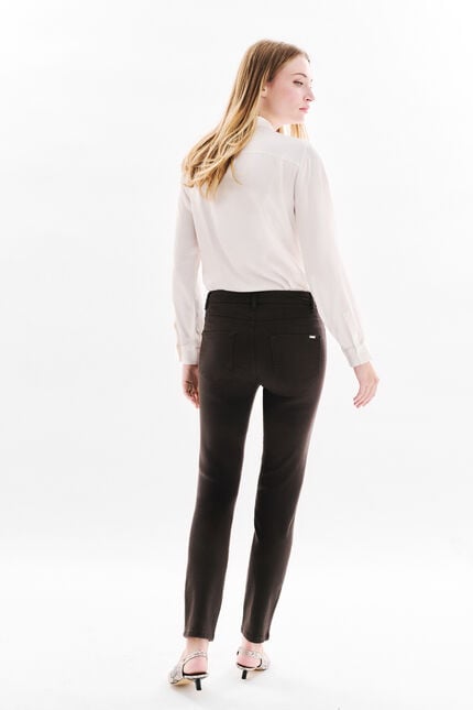 pantalon tony marron foncé femme