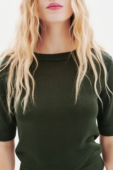 Pull Mwilton vert kaki femme