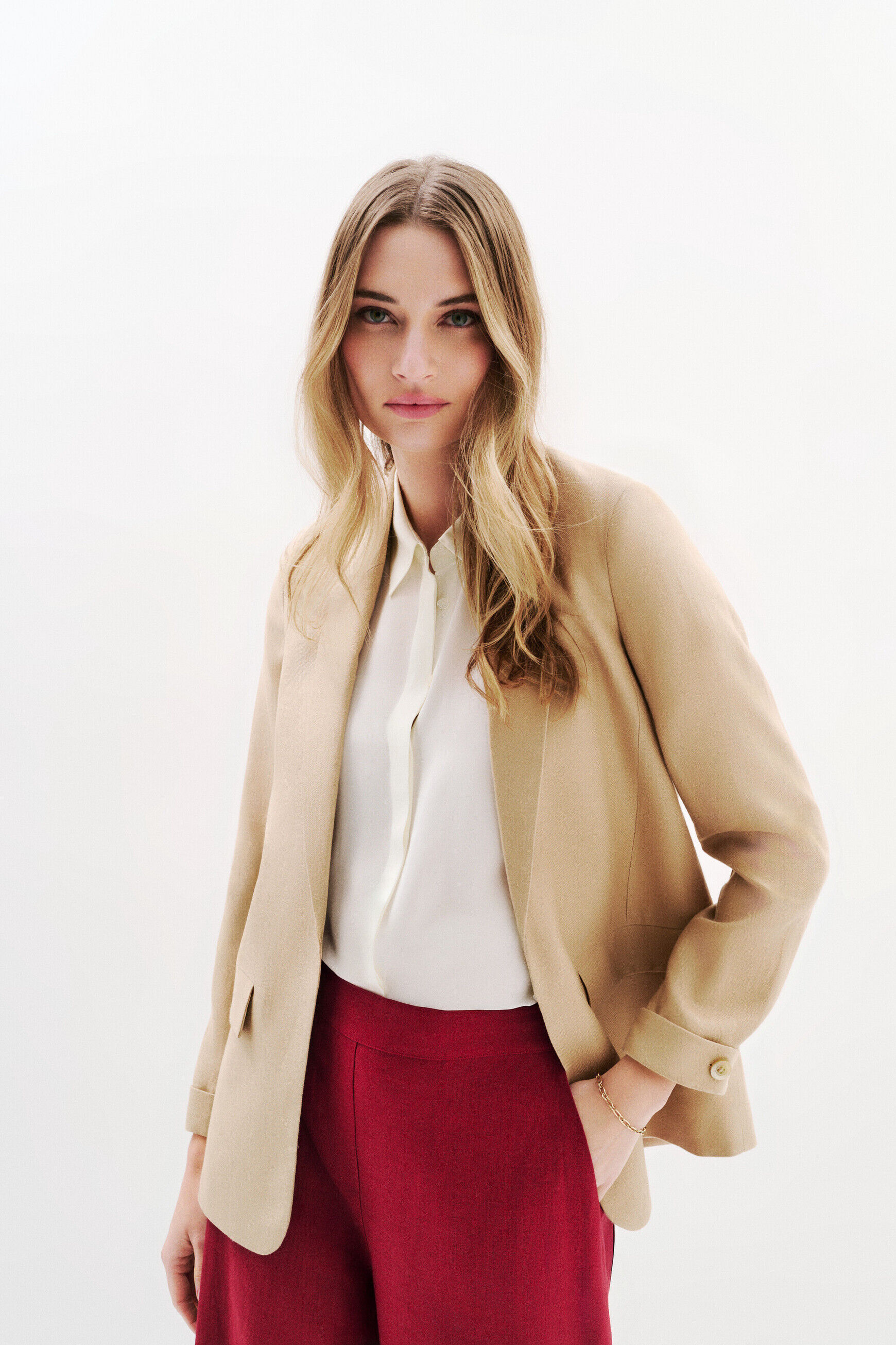 Blazer randine sable femme
