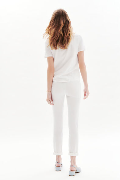 pantalon adelmo blanc femme