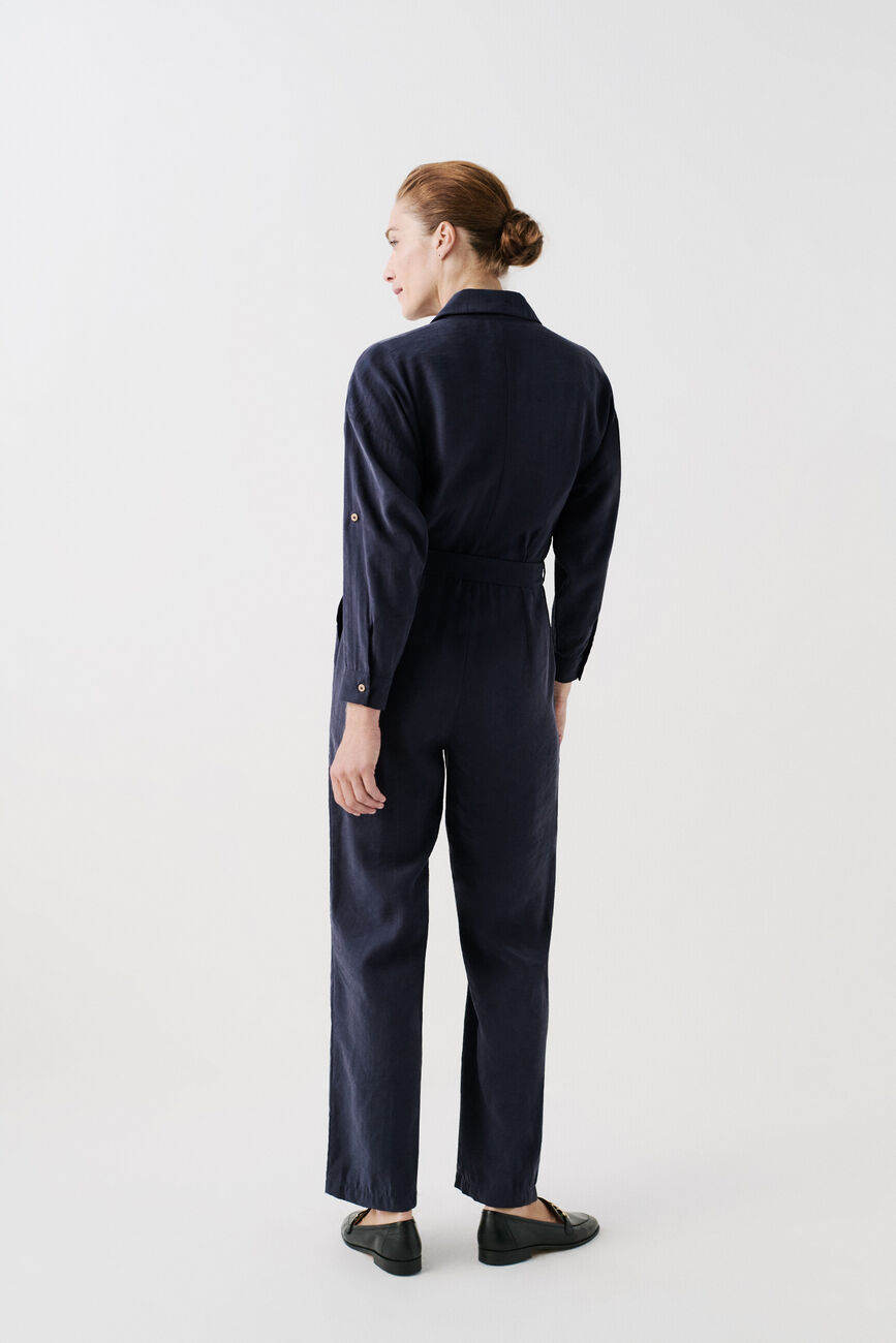Jumpsuit carmin navy blue woman