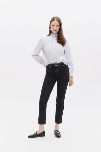 Broek Plenny donkergrijs vrouw