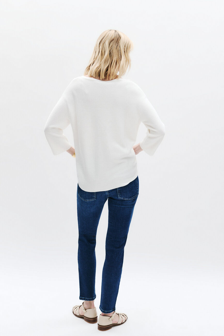 Pull mbobby ivoire femme