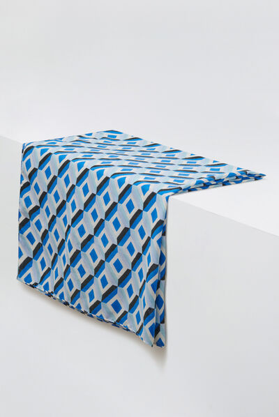 foulard adel bleu femme