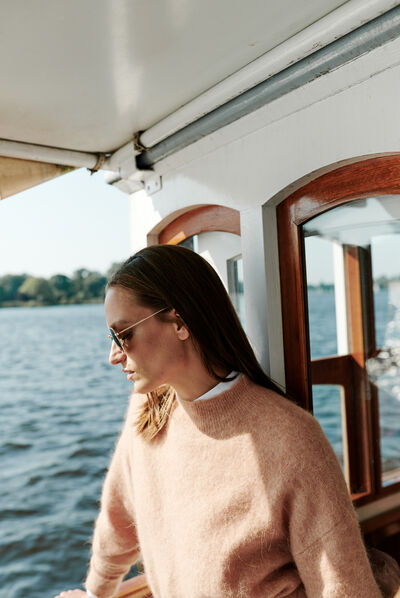pull tamila camel femme