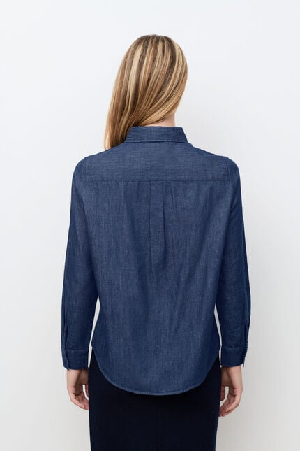 Chemise Brendabroderie denim stone femme