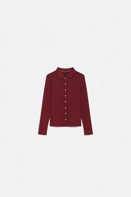 T-shit thuya marron fonce femme