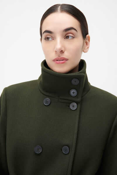 Manteau goeland vert clair femme