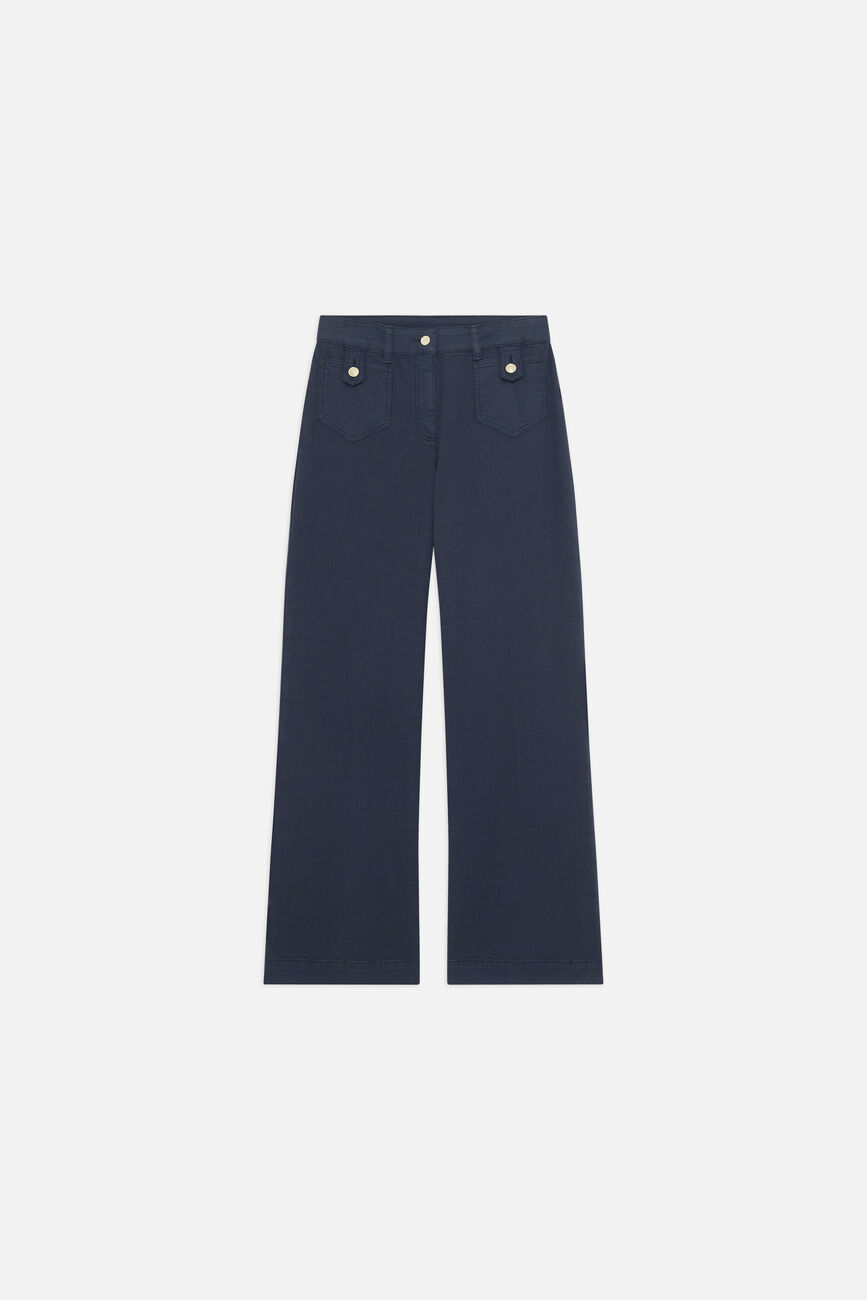 Broek Pietro marineblauw vrouw