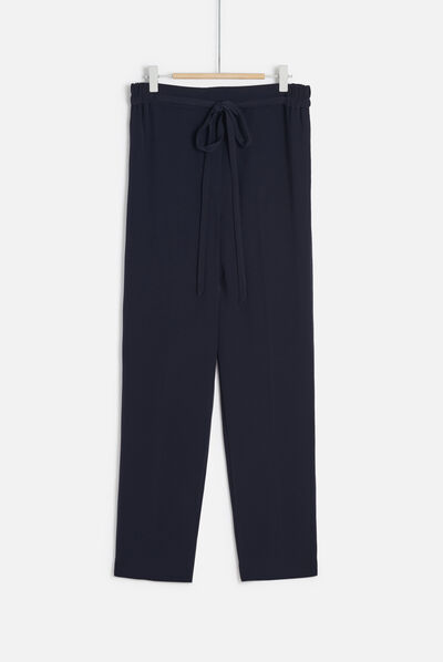 Pantaloni daniel stile jogging blu navy donna