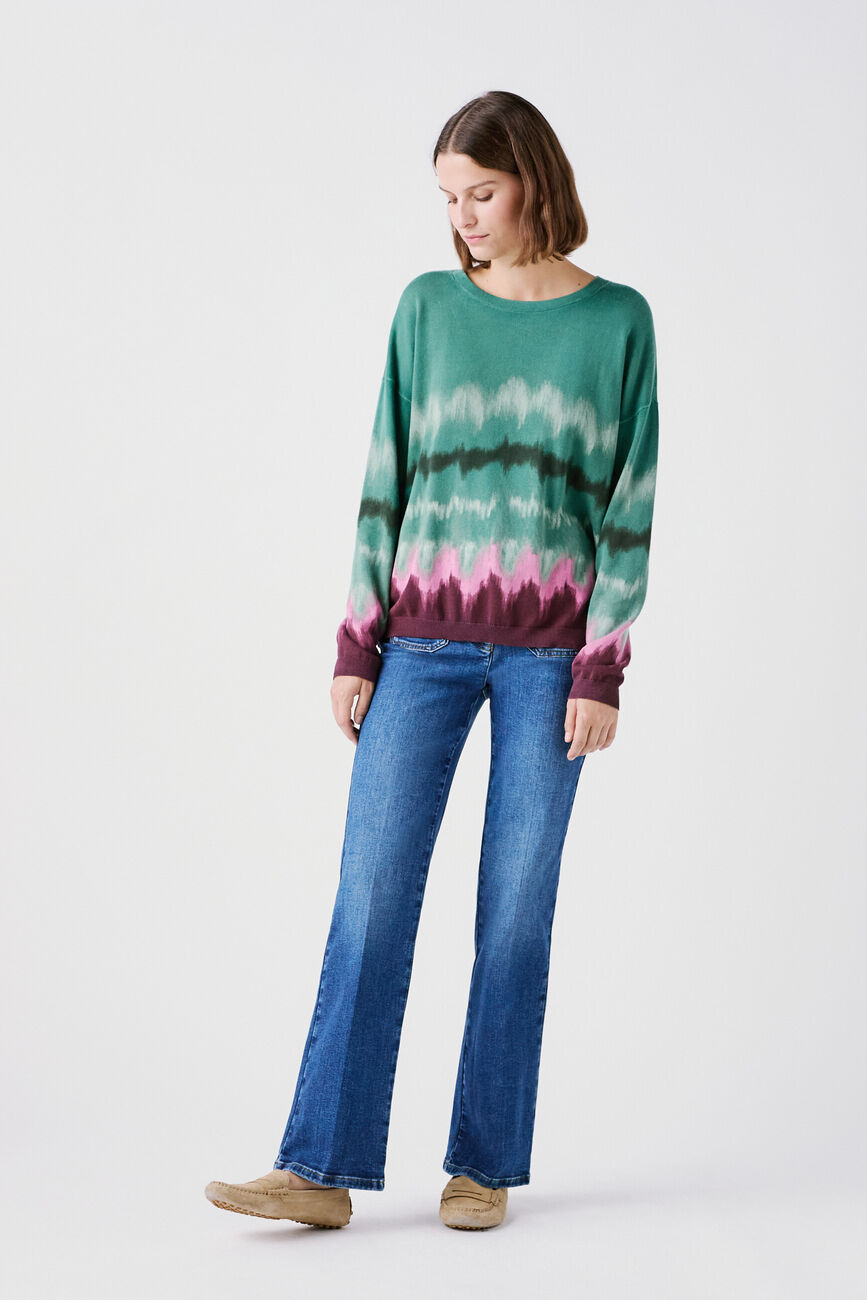pull mphao vert fonce femme
