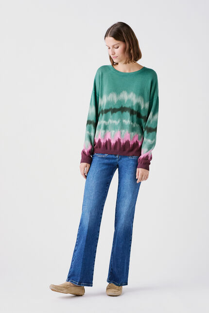 pull mphao vert fonce femme