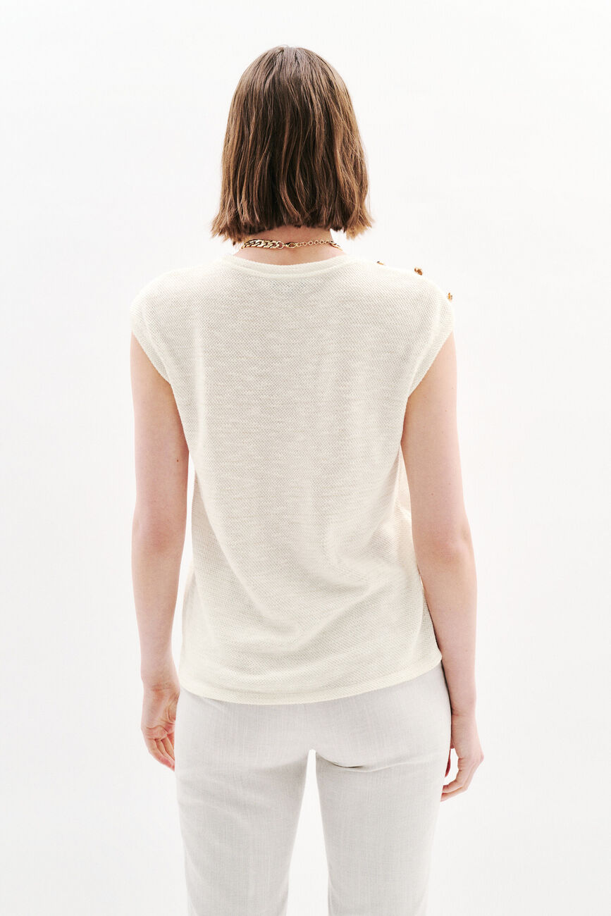 Camiseta Tanna crudo mujer
