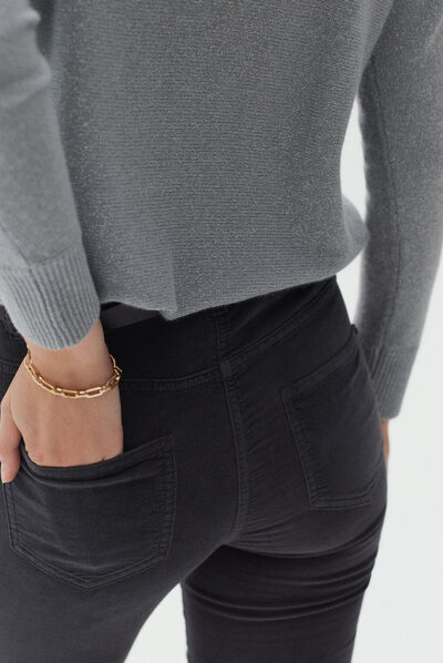 Broek Sylvano donkergrijs vrouw