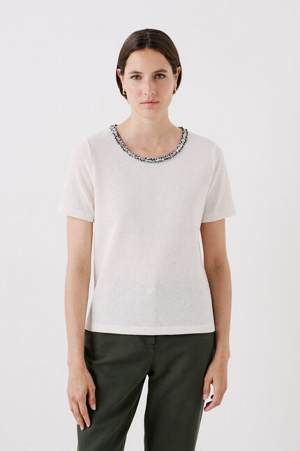 T-shirt tavril ecru femme