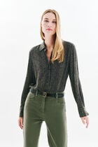 Cleony shirt khaki green woman
