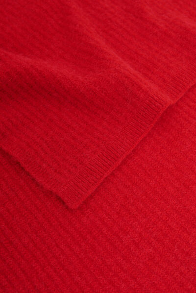 Echarpe moha rouge femme
