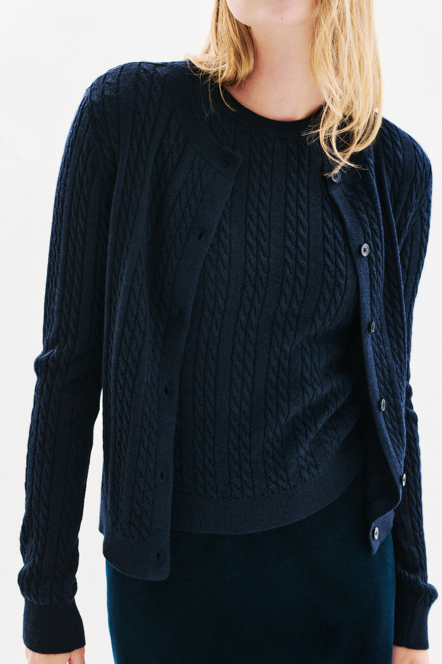 Gilet Mjules bleu marine femme