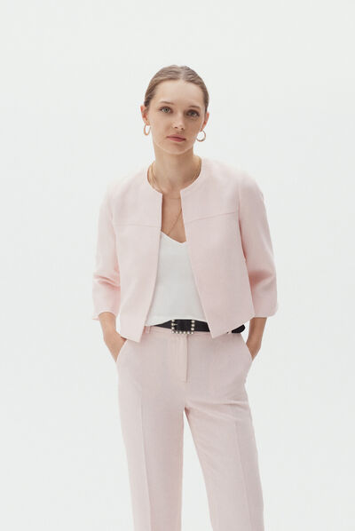 pantalon clementine rose pastel femme