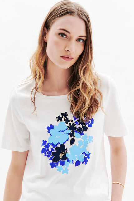 Camiseta Tdalia azul real mujer