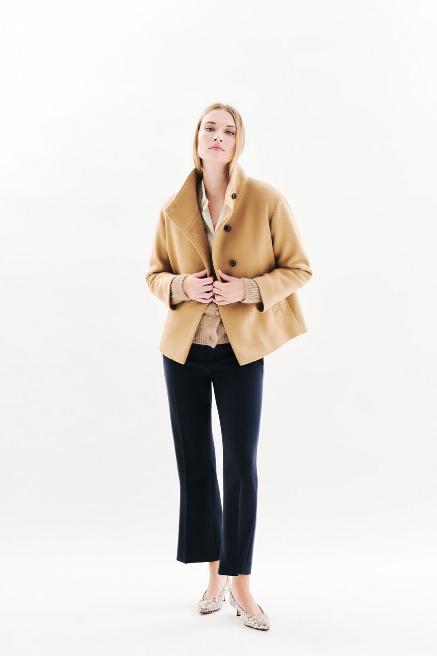 Manteau Gassim camel femme