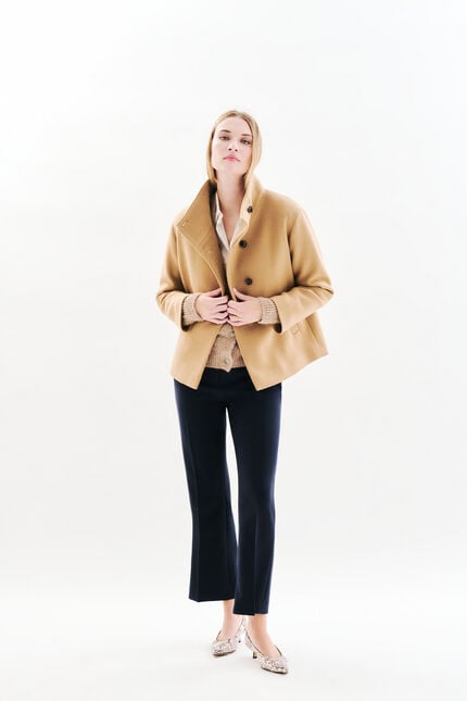 Manteau Gassim camel femme