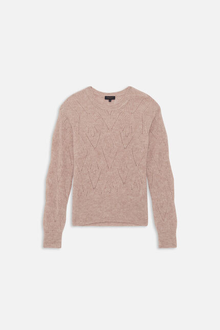 Maglione mgordon Made in Italy ecru donna