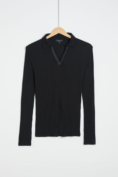 T-shirt Andy b nero donna