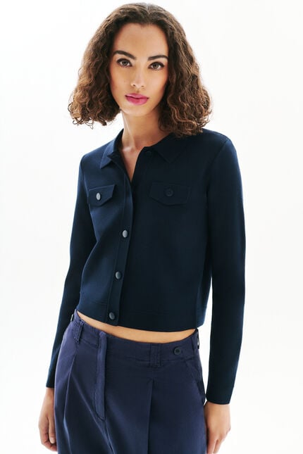 Pull Mflo bleu marine femme