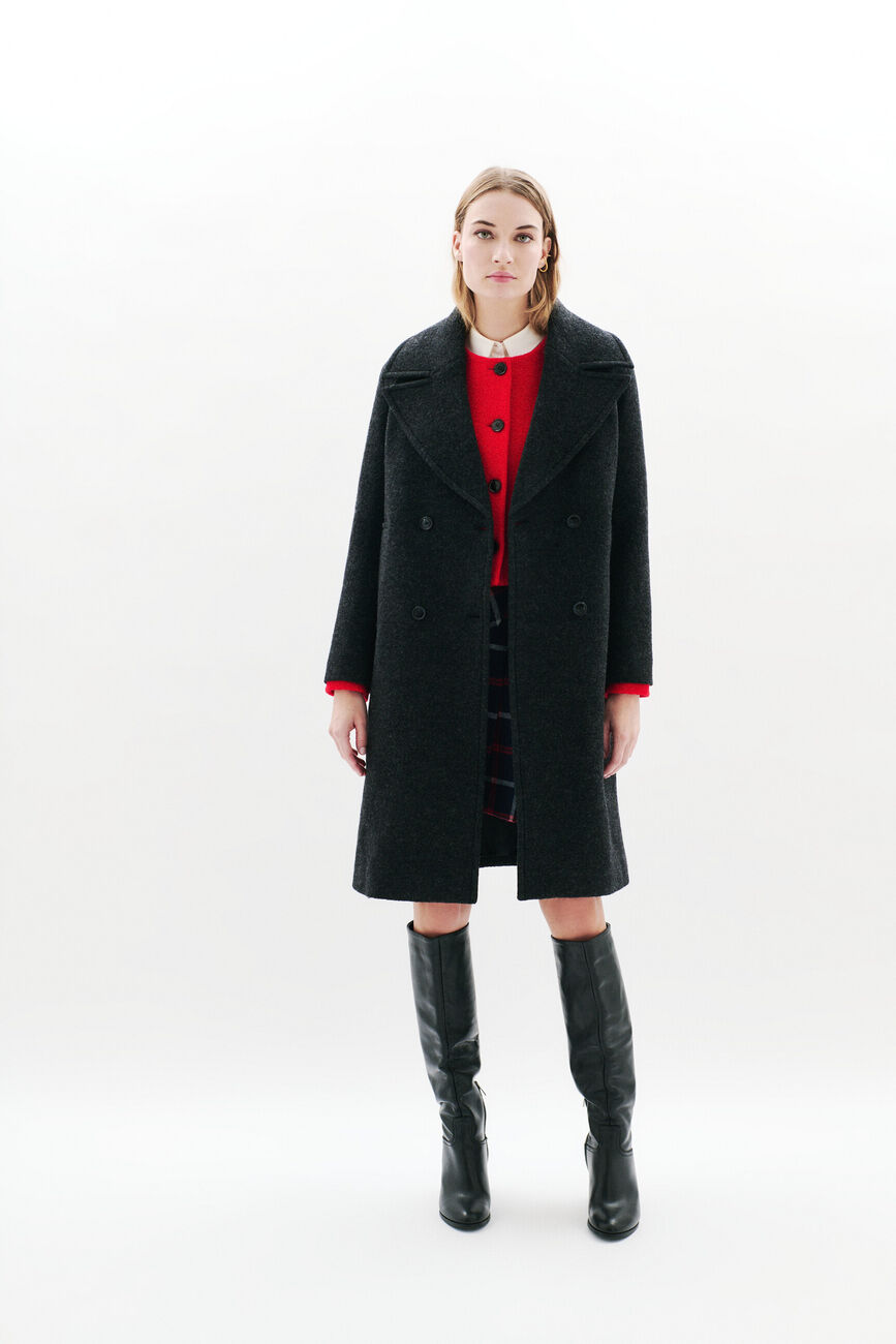 Gabanone coat navy blue woman