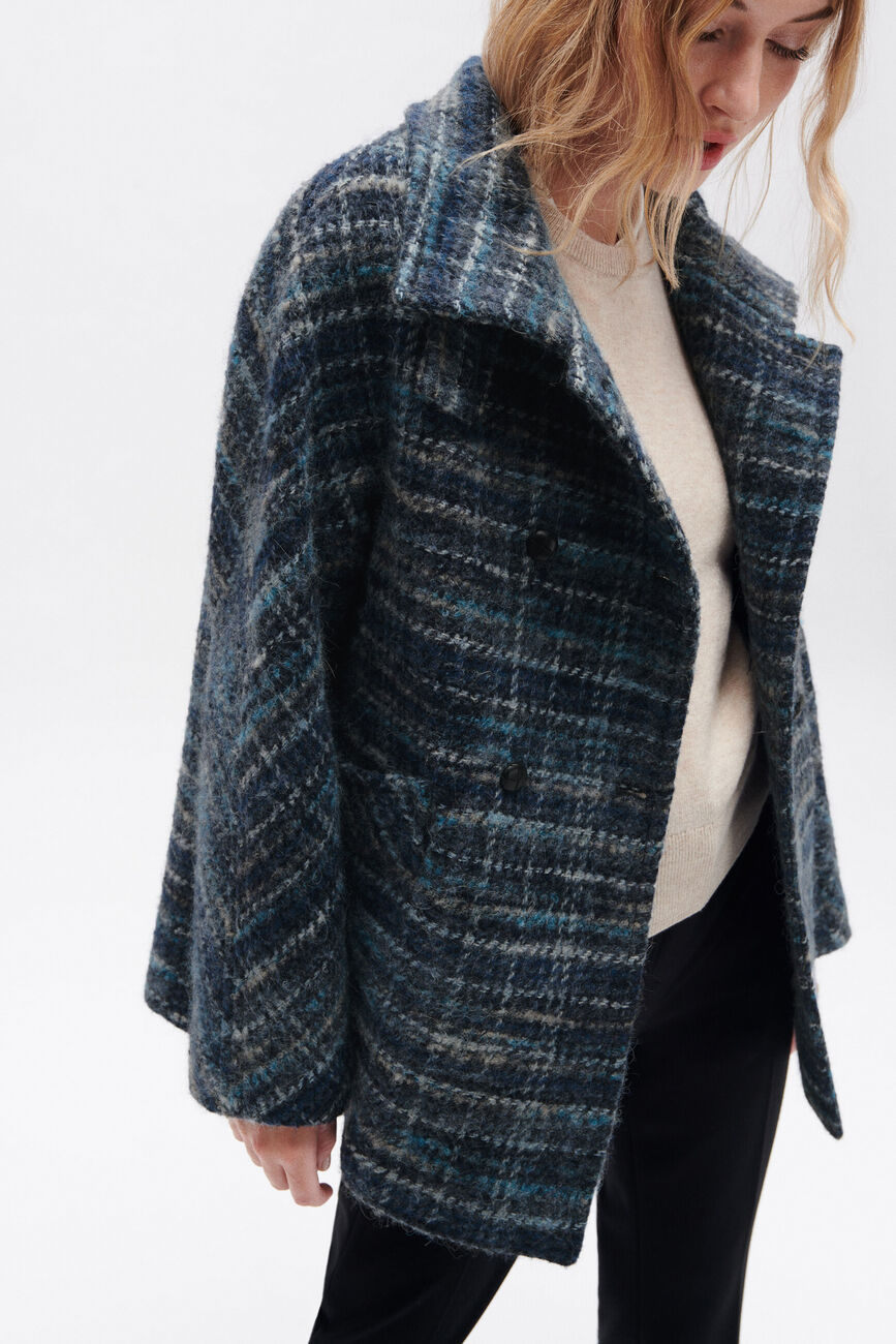 Gabino coat sky blue woman
