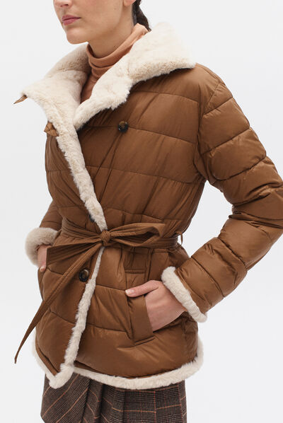 Piumino Rosalie grigio talpa donna