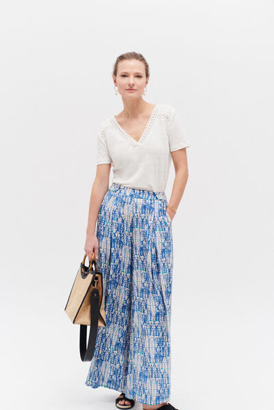 pantalon gayane bleu femme