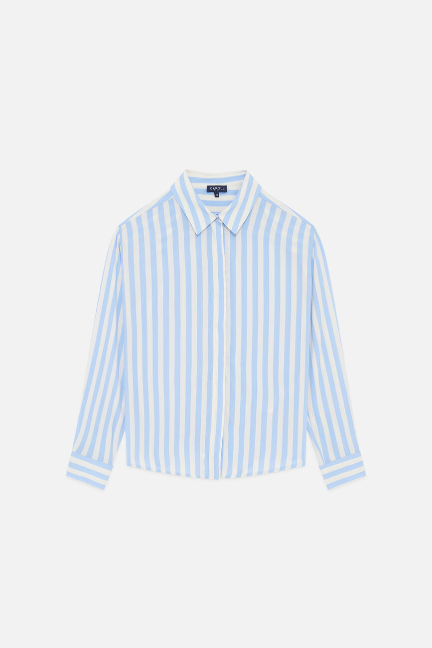 Chemise caby bleu ciel femme
