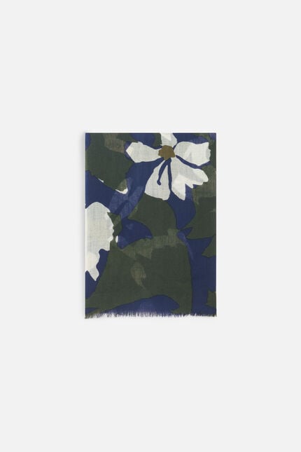 Foulard barbara bleu marine femme