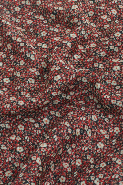 Foulard flower rouge femme