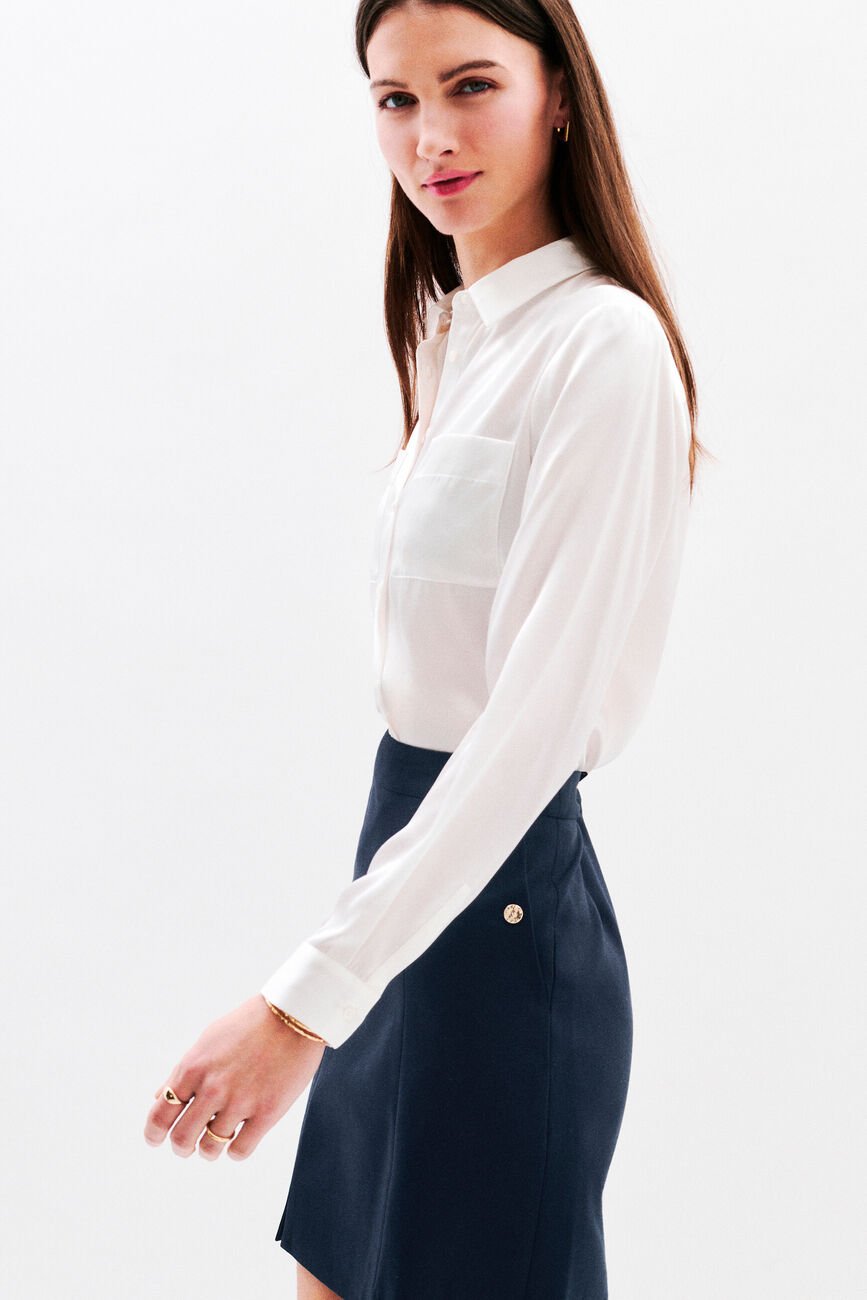 Jupe Jauroc bleu marine femme