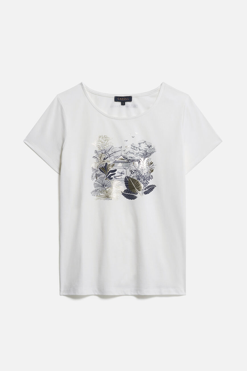 T-shirt toutes à l'école taxime house blanc femme
