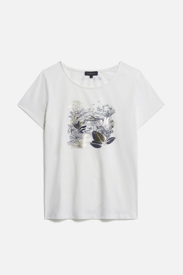 T-shirt toutes à l'école taxime house blanc femme