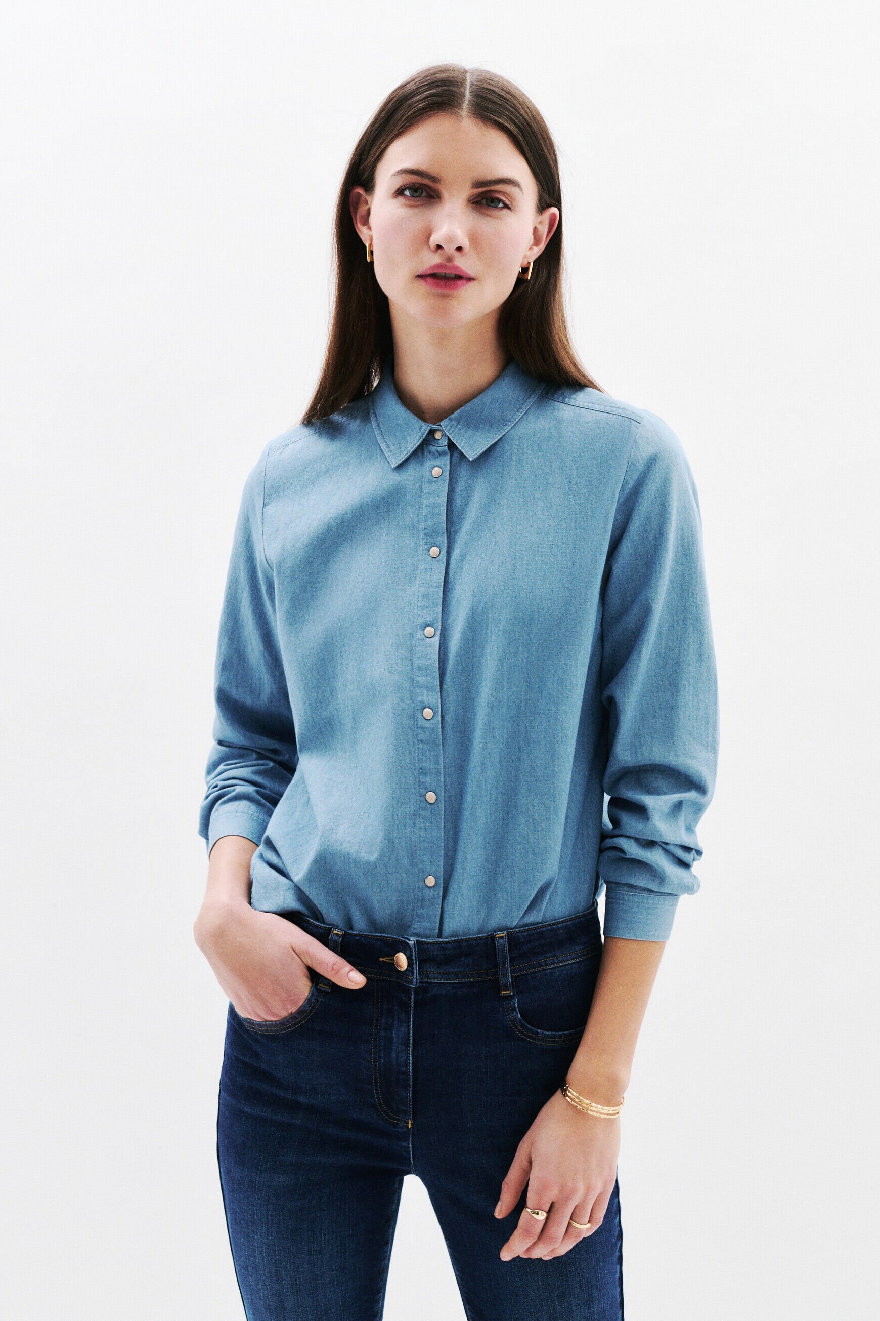Chemise Jessica1 denim stone femme