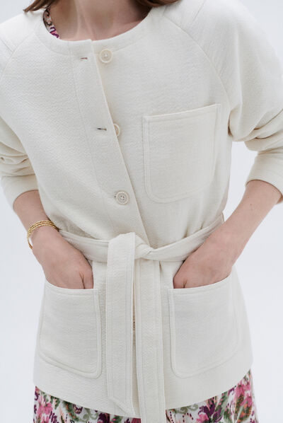 Veste tehanie ivoire femme