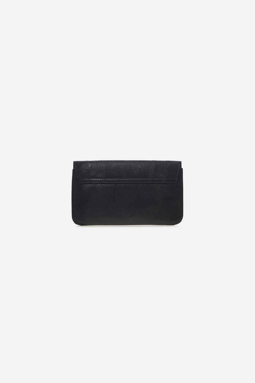 Petite maroquinerie shania cuir naturel noir femme