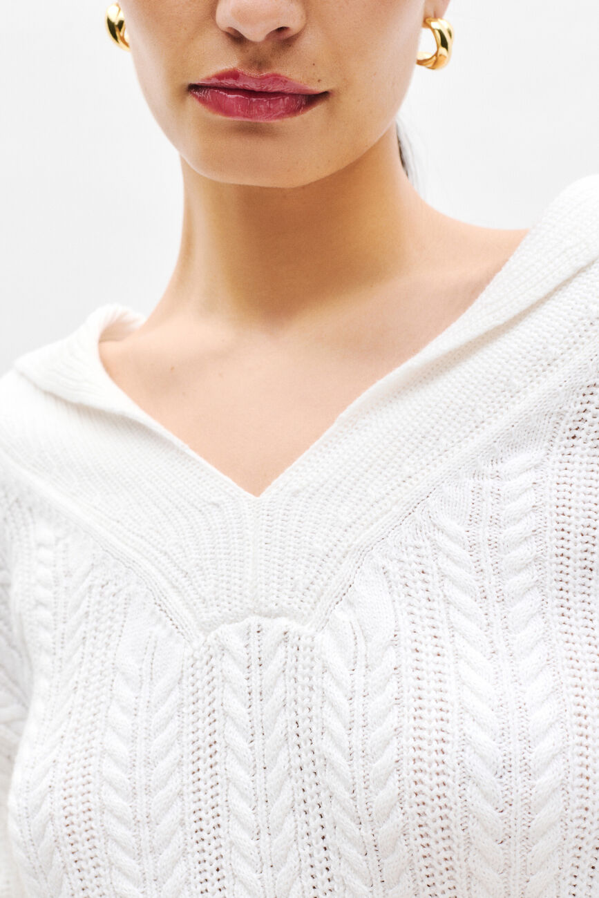 Pull Mnathan blanc femme